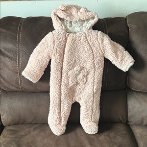 Cozy Pink Fleece Baby Winter Suit